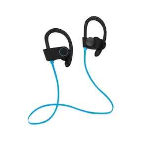 Reiko UNIVERSAL HD WIRELESS SPORT HEADPHONE WITH IN-EAR EARBUDS AND SWEATPROOF BLUE