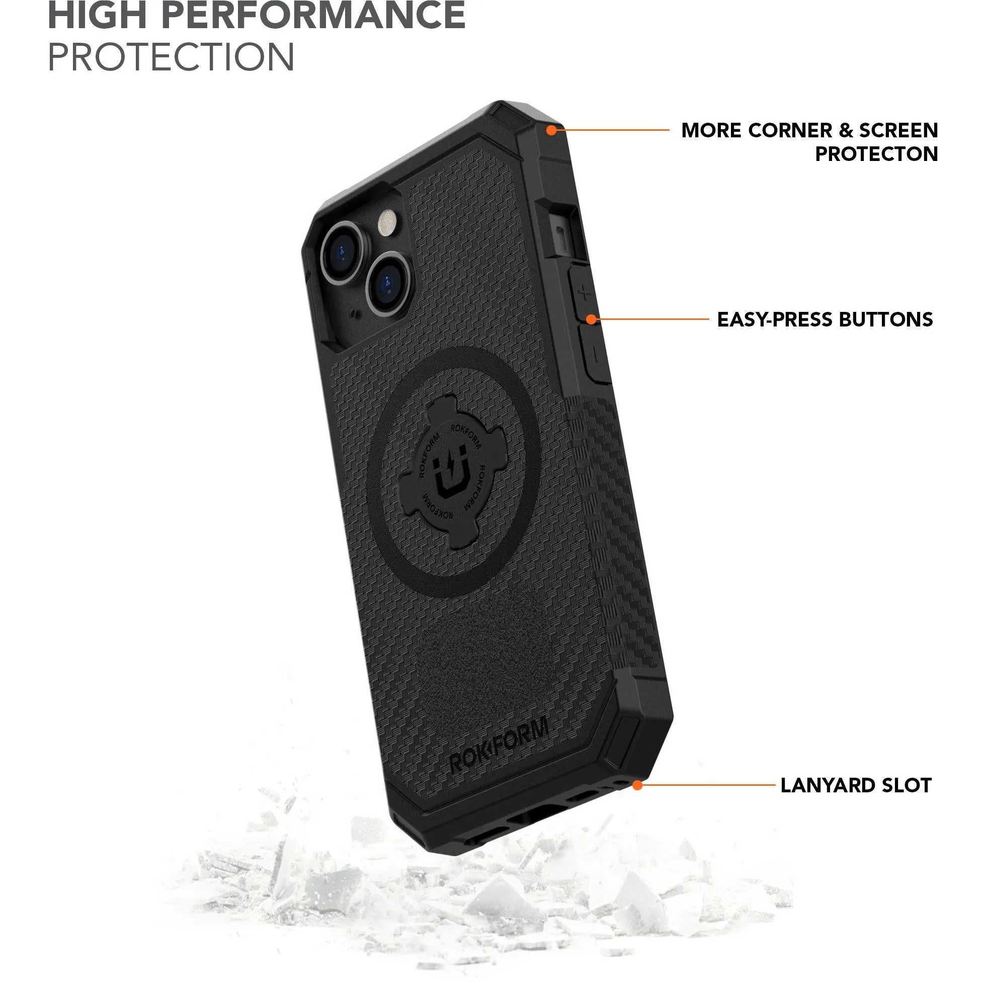 Rokform Rugged Case for iPhone 14 (Black)