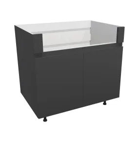 RTA - Lacquer Grey - Apron Sink Base Cabinet | 36"W x 30"H x 23.8"D