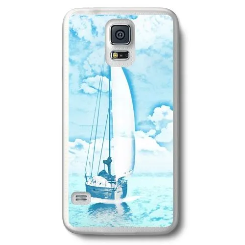 Sailing on A Blue Ocean Designer Phone Cases