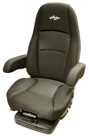 Sears Atlas II DLX Truck Seat in Black Mordura Cloth with Dual Arms – PN 2D311PLBBNSN