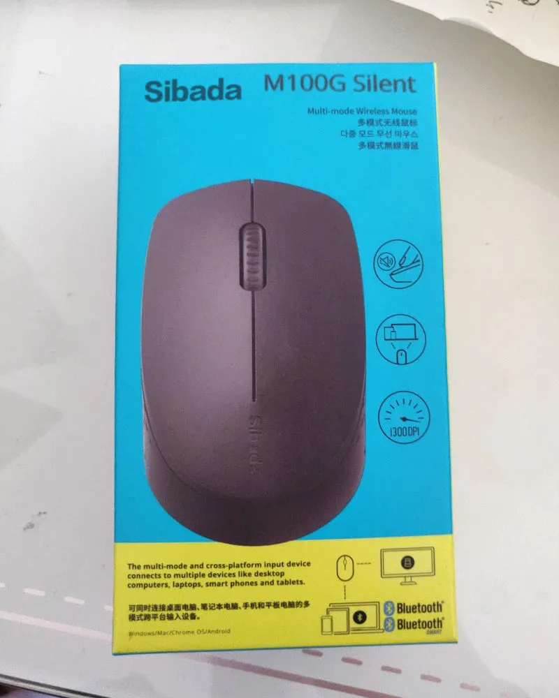 Sibada Computer Mouse, Wireless Mouse, Ergonomic Computer Mouse with USB Receiver