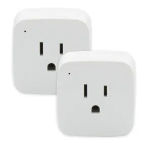 Starfish 10-Amp Wi-Fi Smart Plug Mini Square Outlet (Pack-2) White