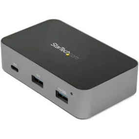 StarTech.com 3 Port USB C 3.2 Gen 2 Hub with Ethernet Adapter - 10Gbps USB Type C to 2x USB-A 1x USB-C - Powered Hub w/ Fast Charging