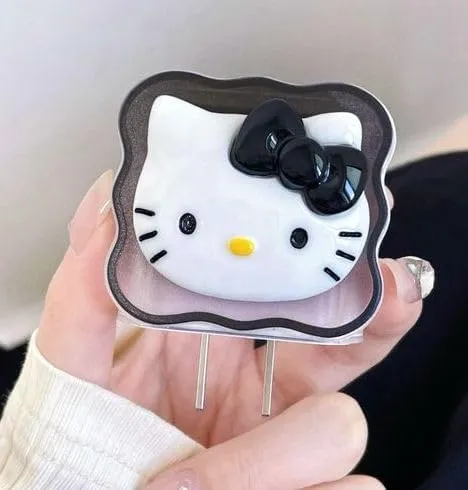 Super Cute Hello Kitty Silicon Apple iPhone Charger Case