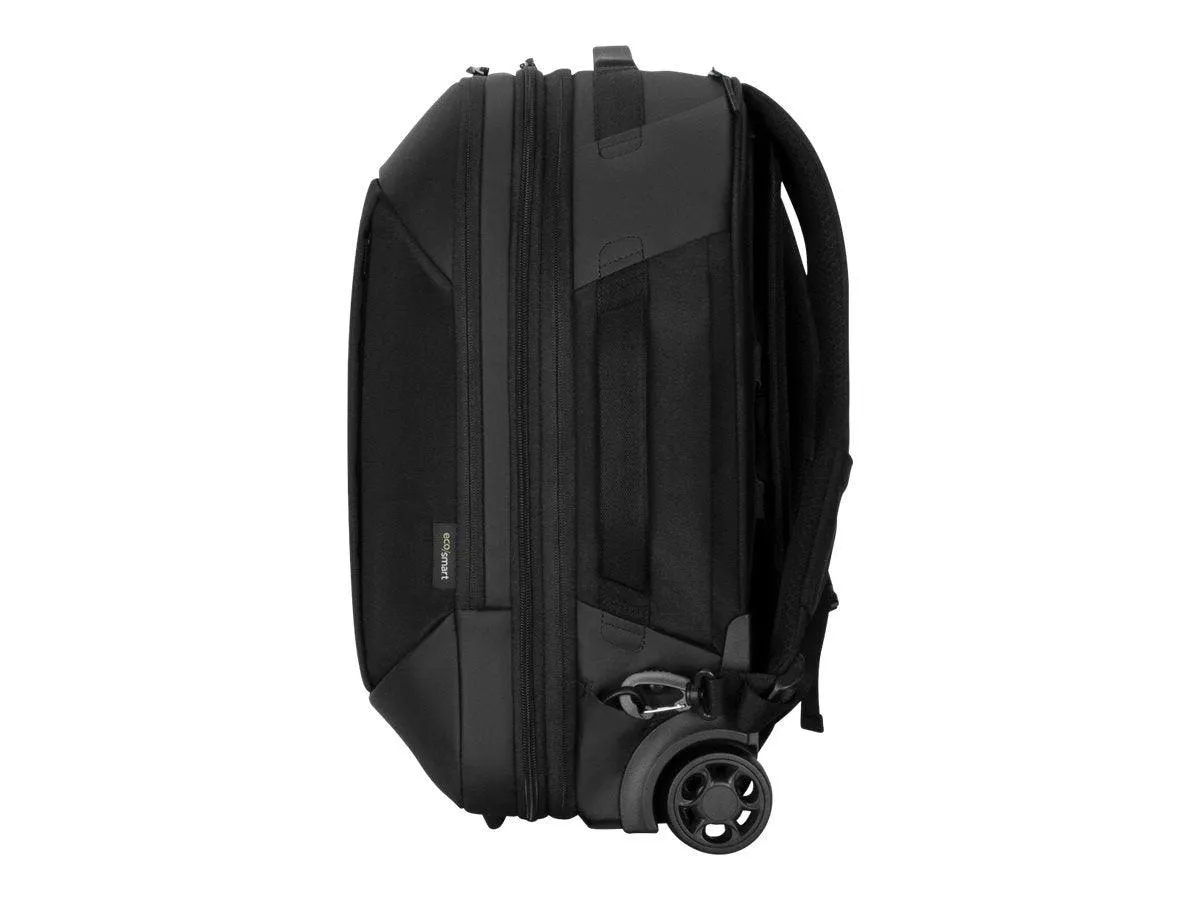 Targus 15.6” Mobile Tech Traveler EcoSmart Rolling Backpack (Black)