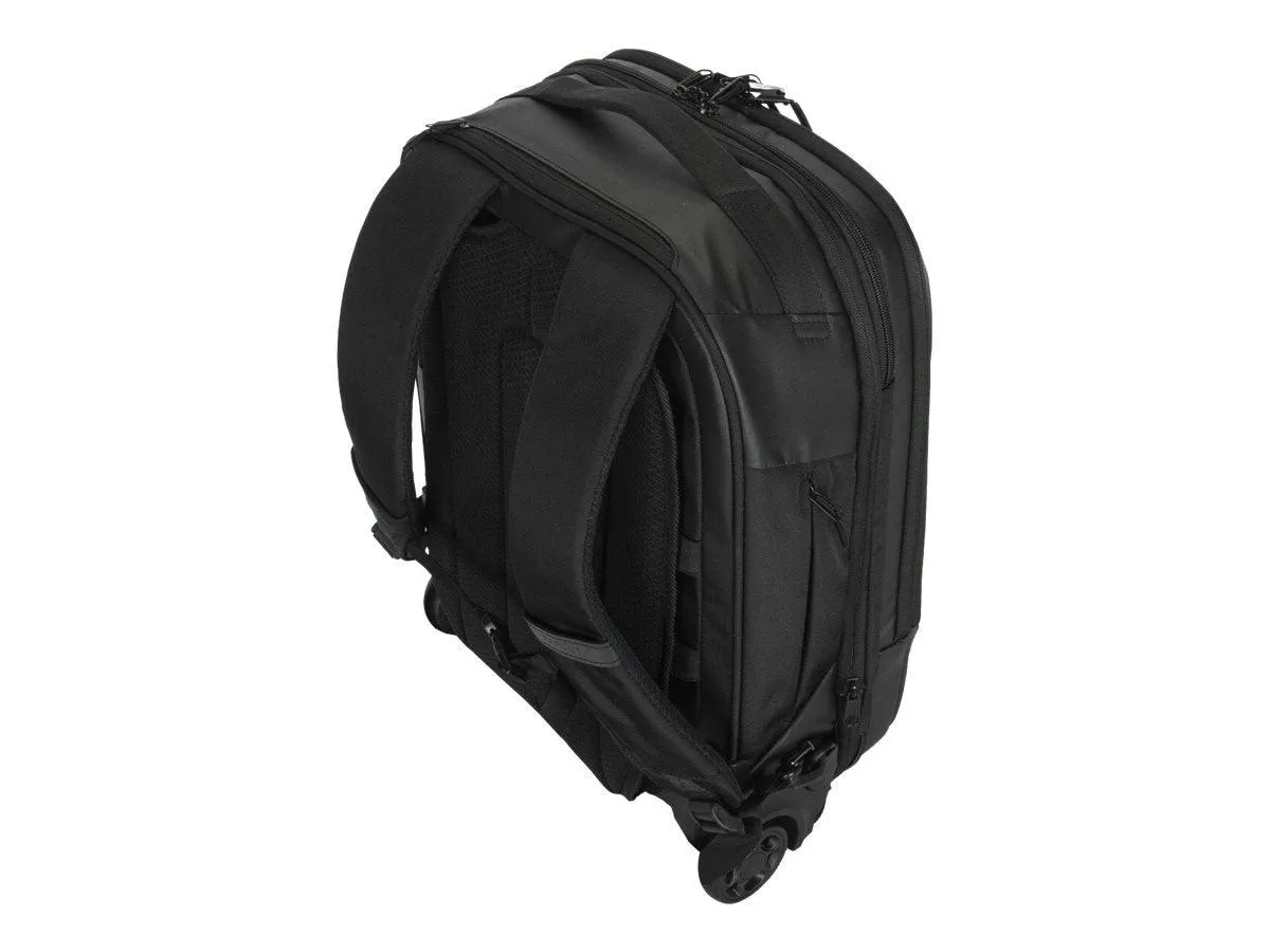 Targus 15.6” Mobile Tech Traveler EcoSmart Rolling Backpack (Black)