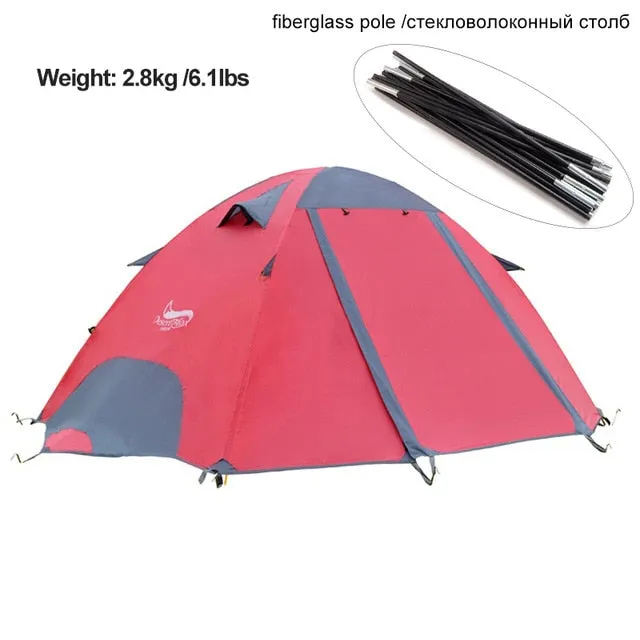 Tents with Carry Bag 2-3 Person Double Layer Backpack