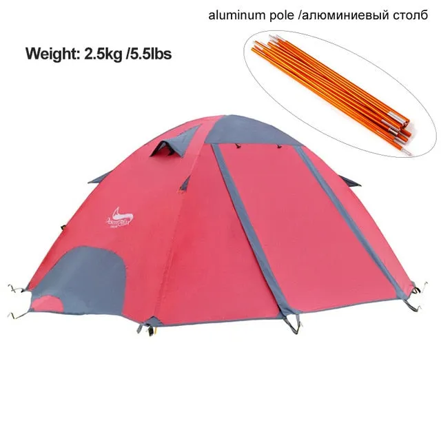 Tents with Carry Bag 2-3 Person Double Layer Backpack