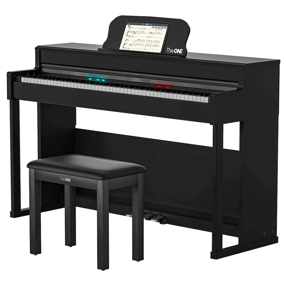 The ONE TOP1X Smart Piano, Graded Hammer Action Weighted Piano,Light up Home Piano for Pros