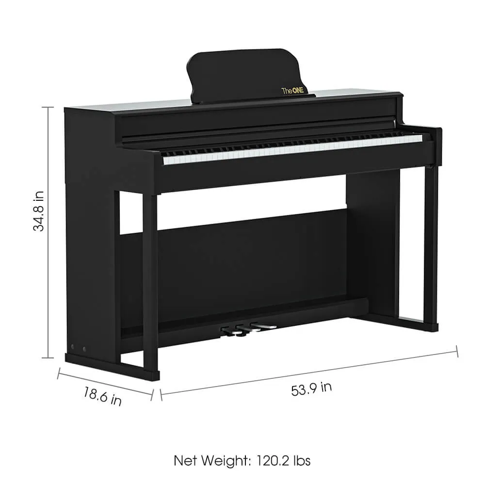 The ONE TOP1X Smart Piano, Graded Hammer Action Weighted Piano,Light up Home Piano for Pros