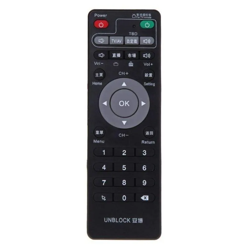 Unblock UBox Infrared Remote (Compatible With ALL Versions Including UBOX GEN 8 & GEN 9)