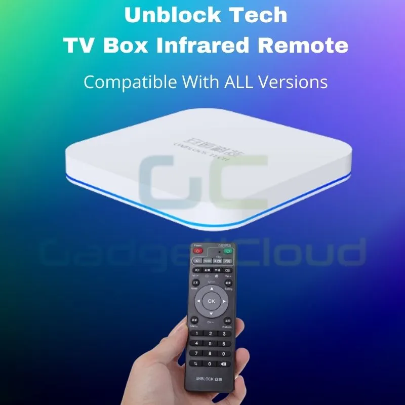 Unblock UBox Infrared Remote (Compatible With ALL Versions Including UBOX GEN 8 & GEN 9)