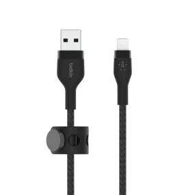 Usb-A To Ltg Braided Silicon 1M Blk