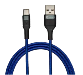 USB A to USB-C Charging Cable – 6ft– Blue