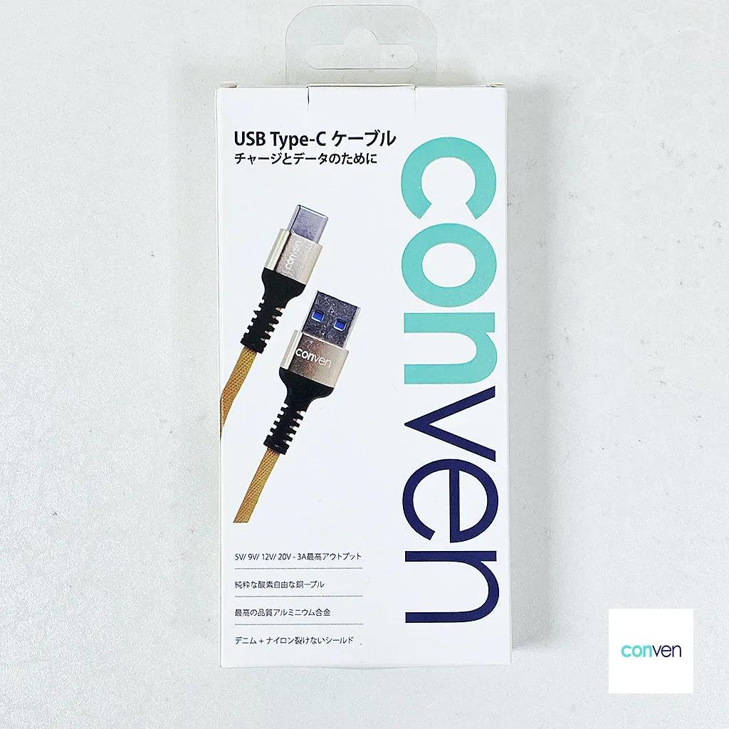 USB to Type-C Denim Nylon Non Tearable Cable (Gen 2)