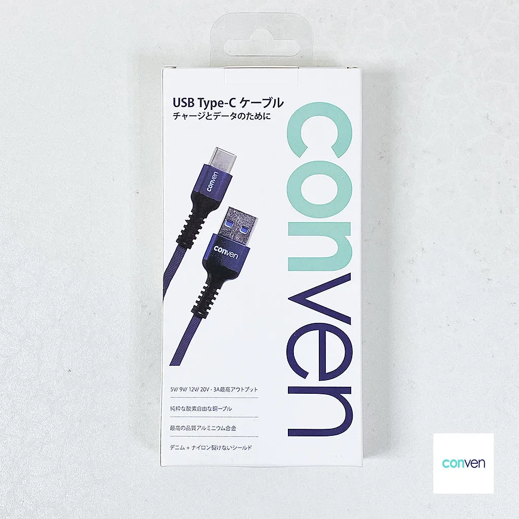 USB to Type-C Denim Nylon Non Tearable Cable (Gen 2)