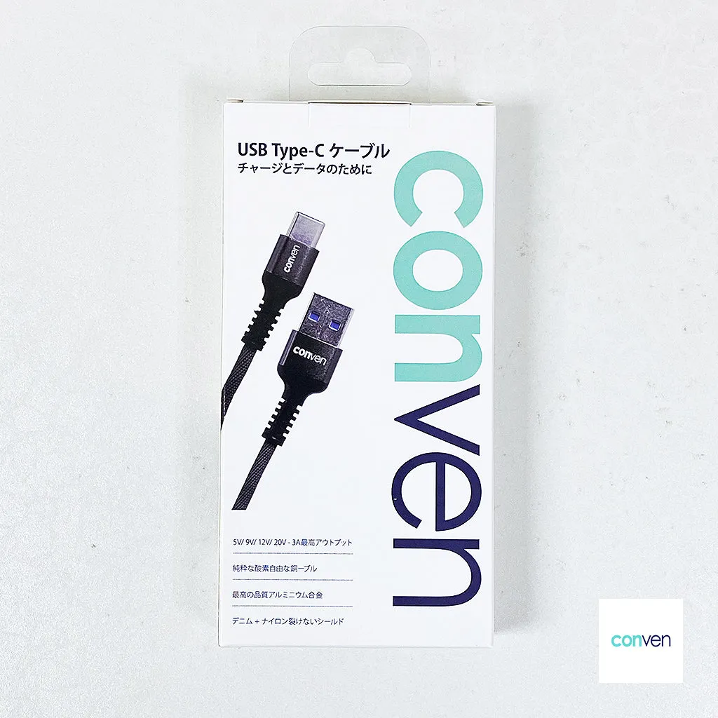 USB to Type-C Denim Nylon Non Tearable Cable (Gen 2)