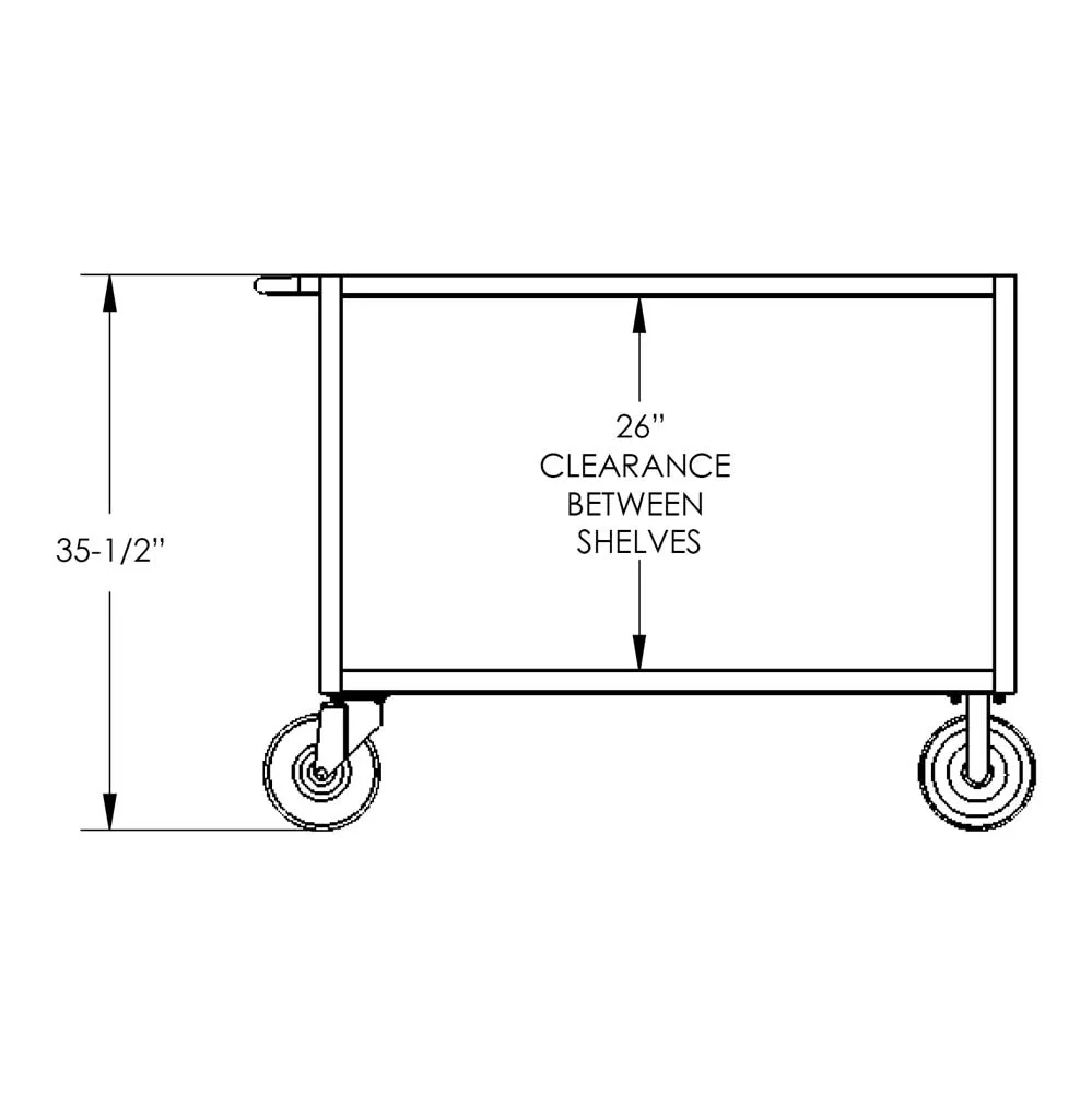 Valley Craft 2-Shelf 12 Gauge Utility Carts