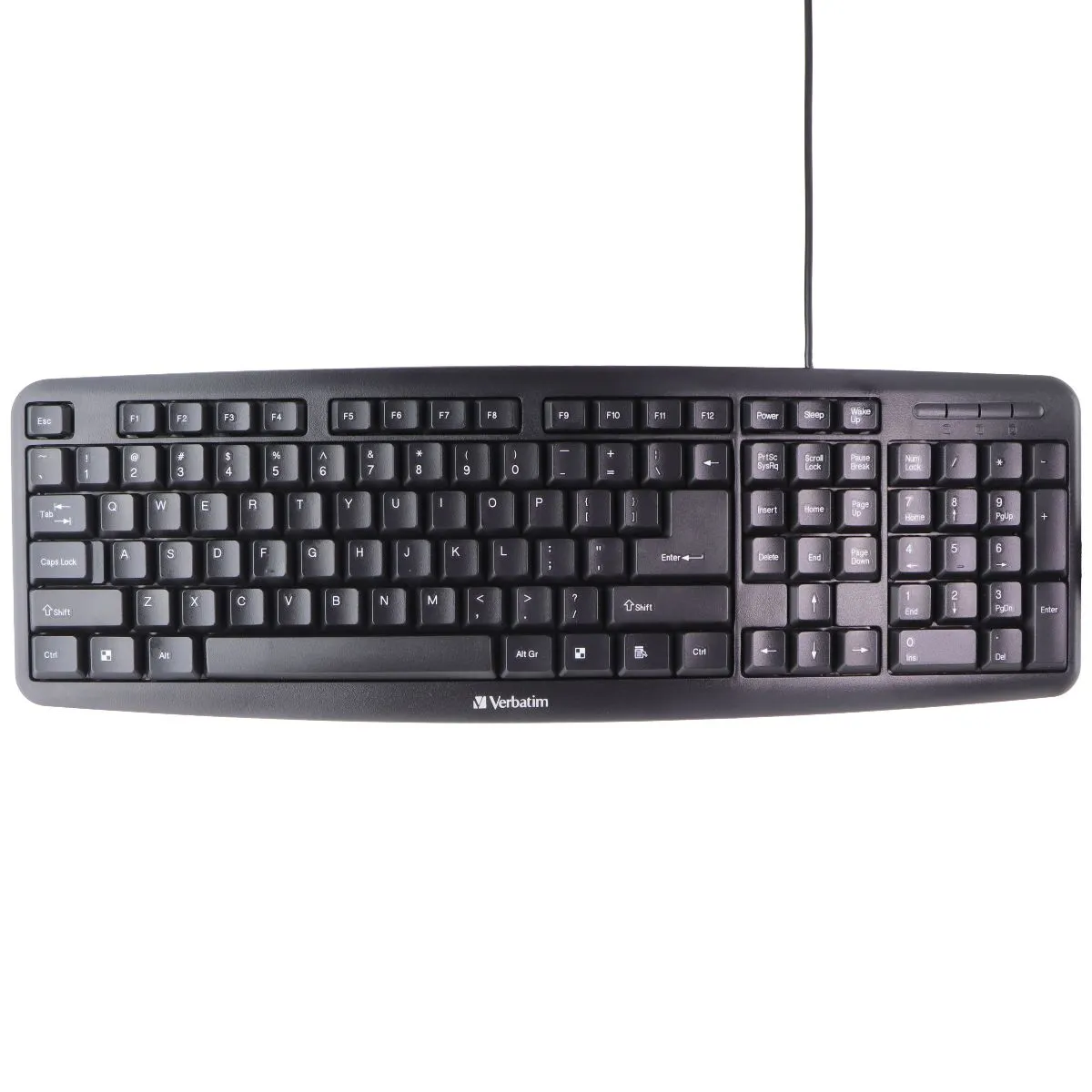 Verbatim Wired USB Keyboard and Mouse Bundle - Black (99202/1702-494)