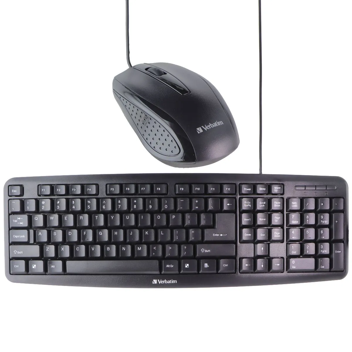 Verbatim Wired USB Keyboard and Mouse Bundle - Black (99202/1702-494)