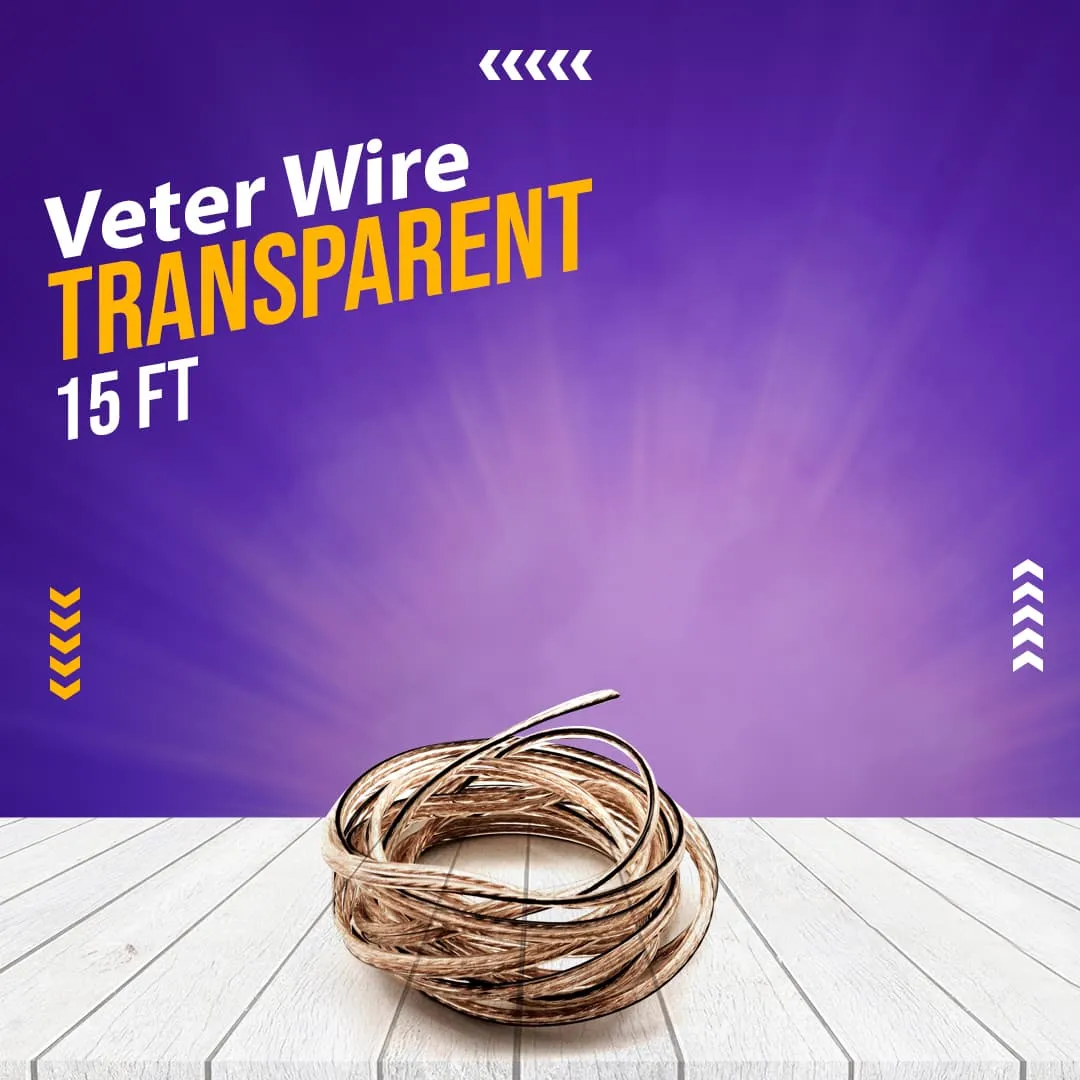 Veter Wire Transparent 15 FT