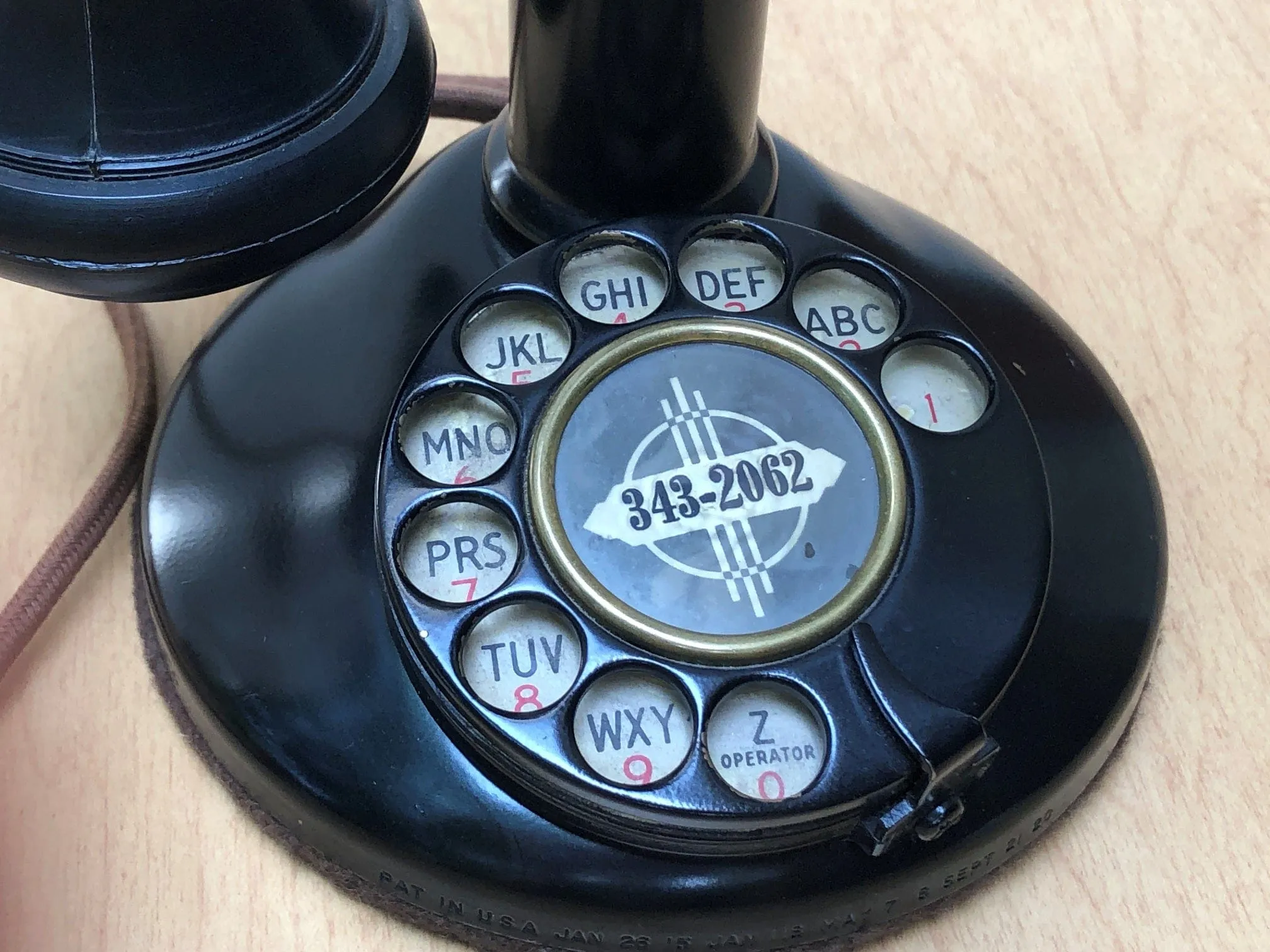 Western Electric Black Candlestick Telephone circa 1913, Professionally Refurbished