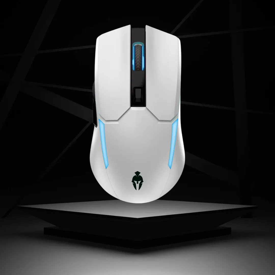 White Wireless Gaming Mouse -Kratos Phantom PRO