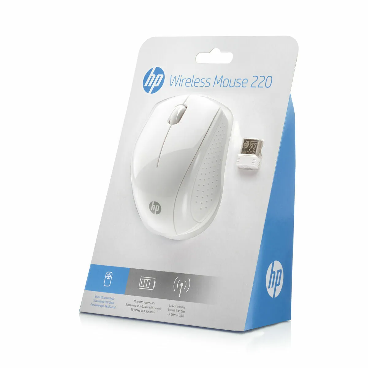 Wireless Mouse HP 220 White 1600 dpi