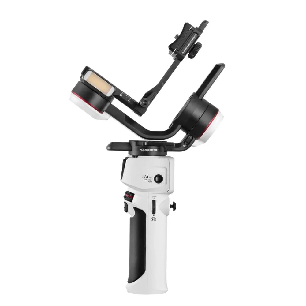 Zhiyun Crane M3S Camera 3-Axis Handheld Gimbal Stabilizer for Mirrorless and Compact Cameras with Built-in LED Fill Light, 7.5 hrs Battery Life, Bluetooth Shutter Control, USB-C PD Fast Charging, Quick Release Plate, 1.22" Screen Display