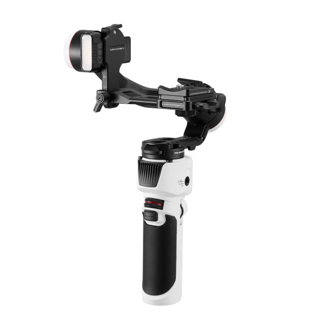 Zhiyun Crane M3S Camera 3-Axis Handheld Gimbal Stabilizer for Mirrorless and Compact Cameras with Built-in LED Fill Light, 7.5 hrs Battery Life, Bluetooth Shutter Control, USB-C PD Fast Charging, Quick Release Plate, 1.22" Screen Display